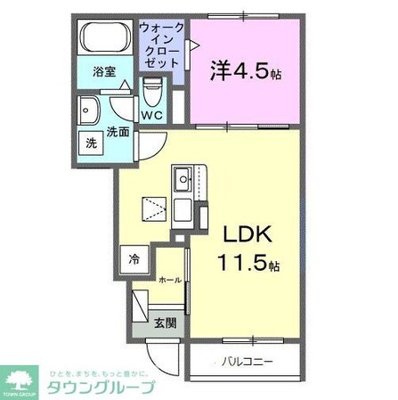 フロイエIIの物件間取画像